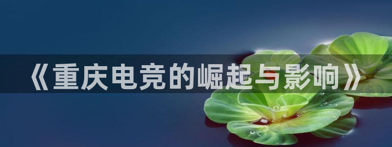 完美电竞平台下载：《重庆电竞的崛起与影响》